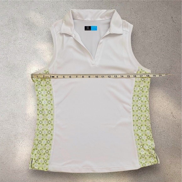 PGA Tour Ladies 2-Piece Golf Set Sleeveless Polo Top M & Skort S White & Green - Picture 15 of 16